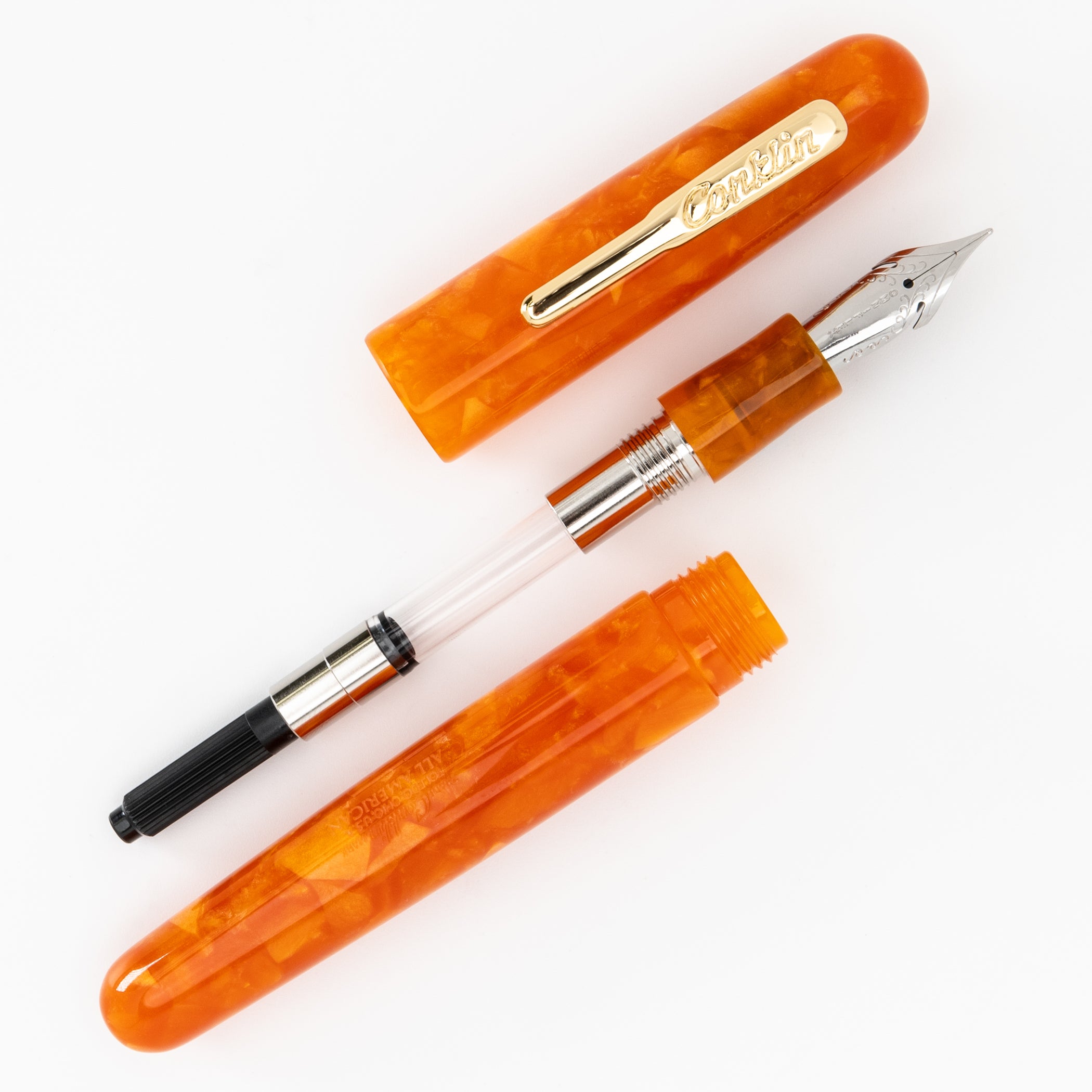 Pluma Fuente Conklin® All American™ Sunburst Orange