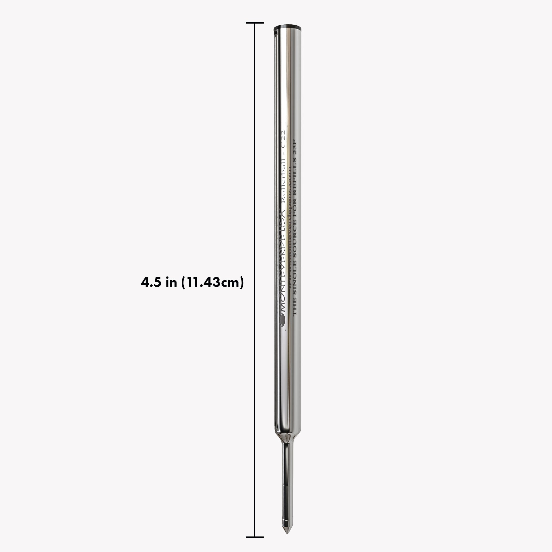 Recambio Rollerball Monteverde USA® compatible con Cross® — Punta Fina, Pack 2 (C22)