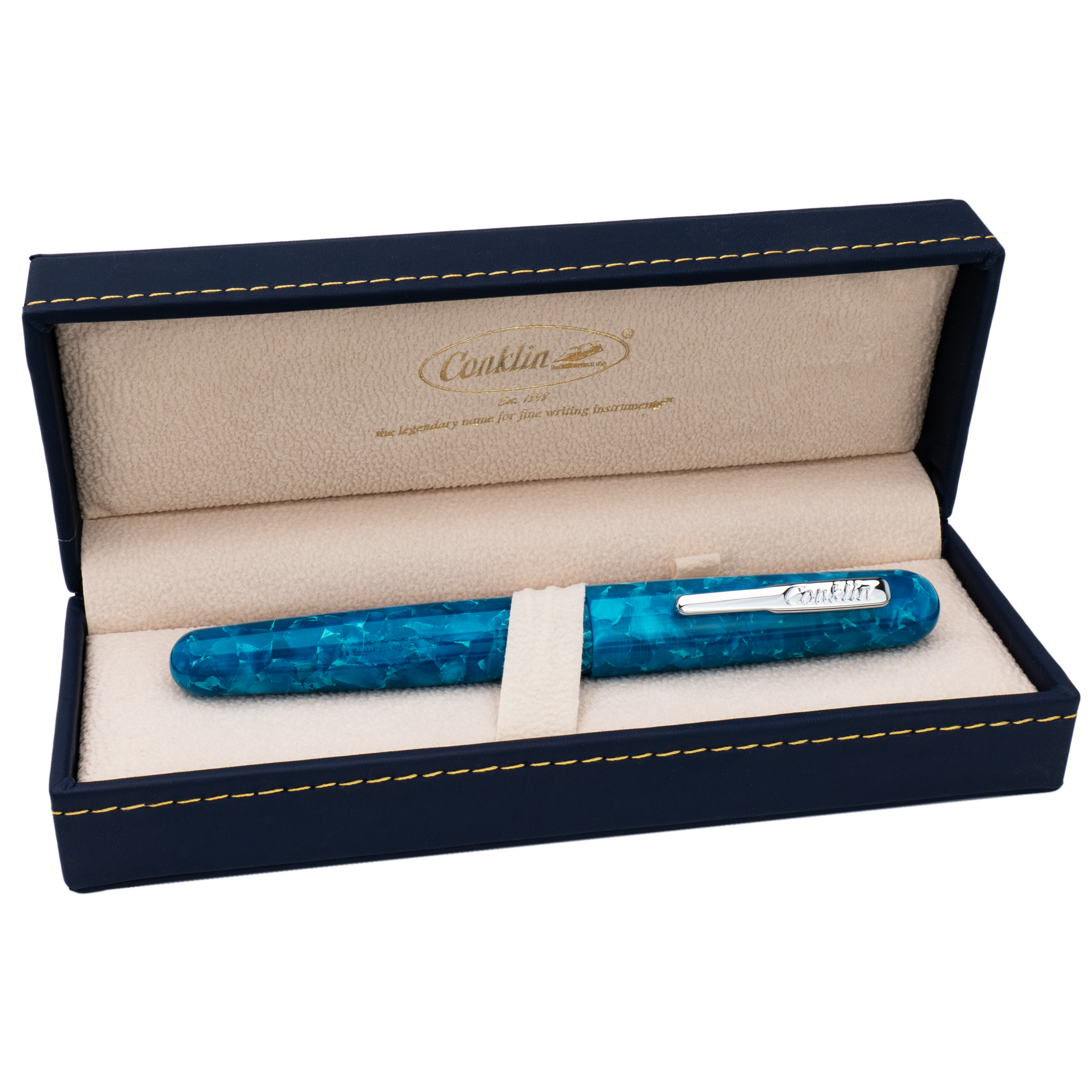 Pluma Fuente Conklin® All American™ Turquoise Serenity