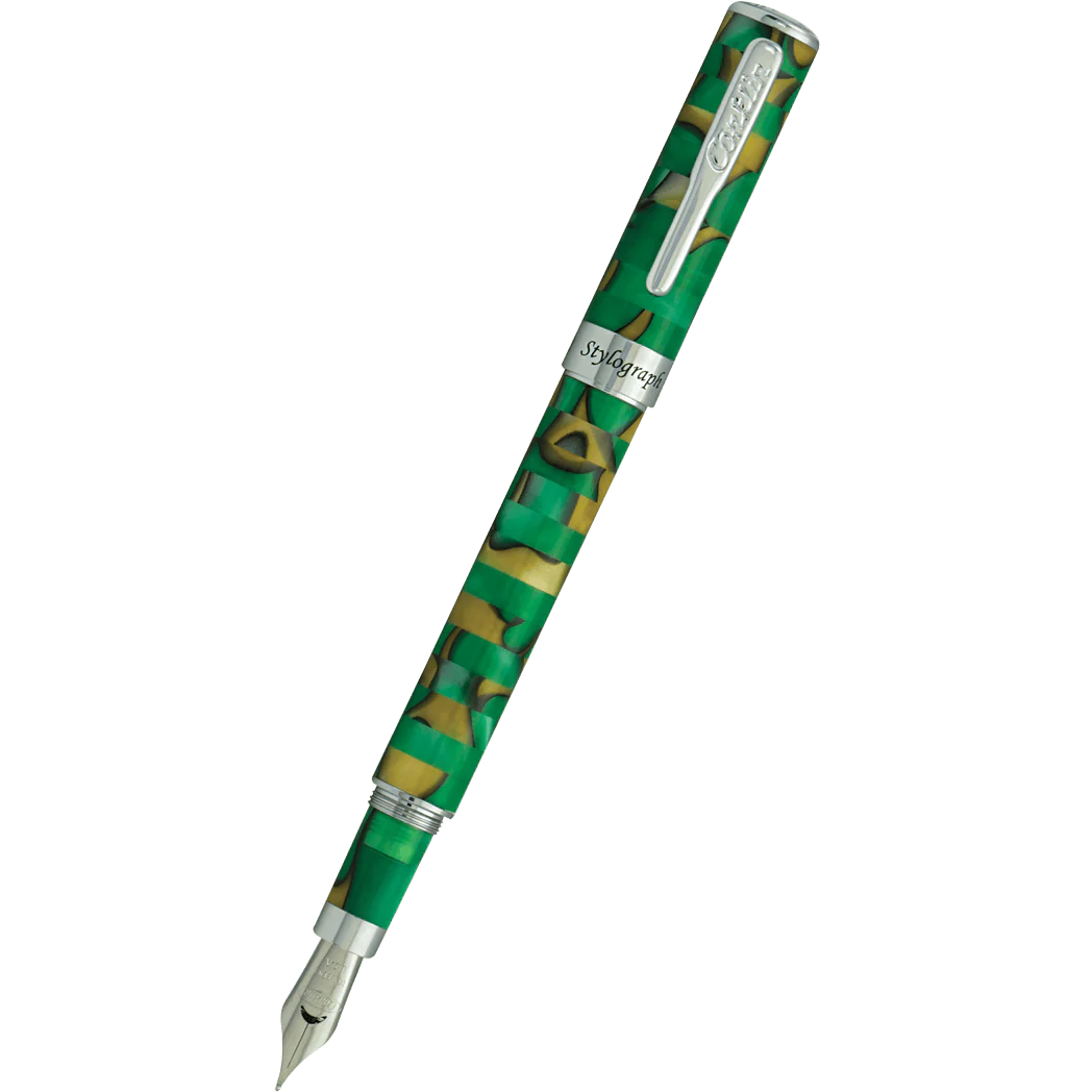 Pluma Fuente Conklin Stylograph Mosaic® Green/Brown