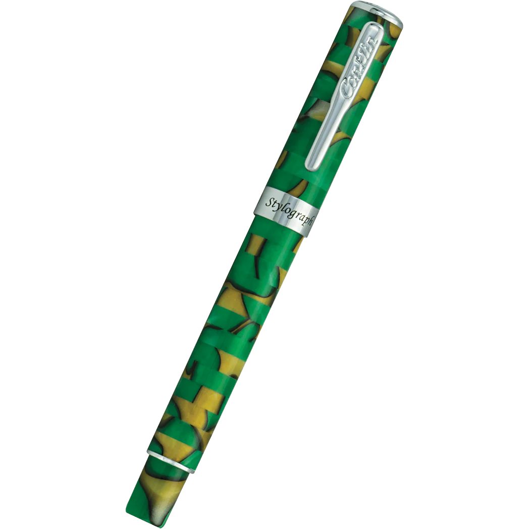 Pluma Fuente Conklin Stylograph Mosaic® Green/Brown