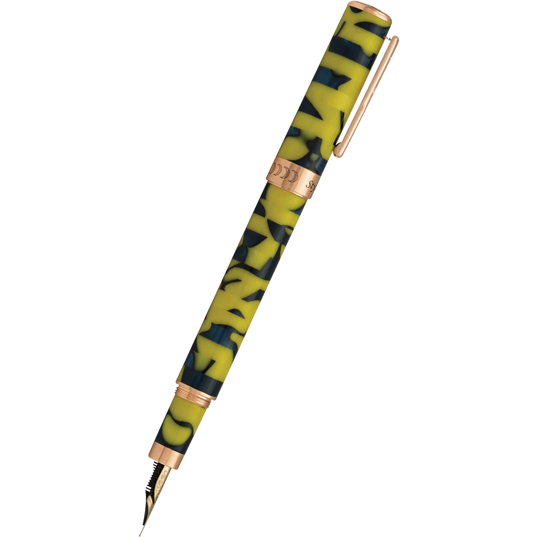 Pluma Fuente Conklin Stylograph Mosaic® Yellow/Blue