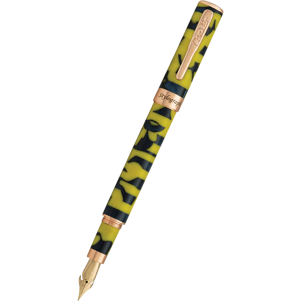 Pluma Fuente Conklin Stylograph Mosaic® Yellow/Blue