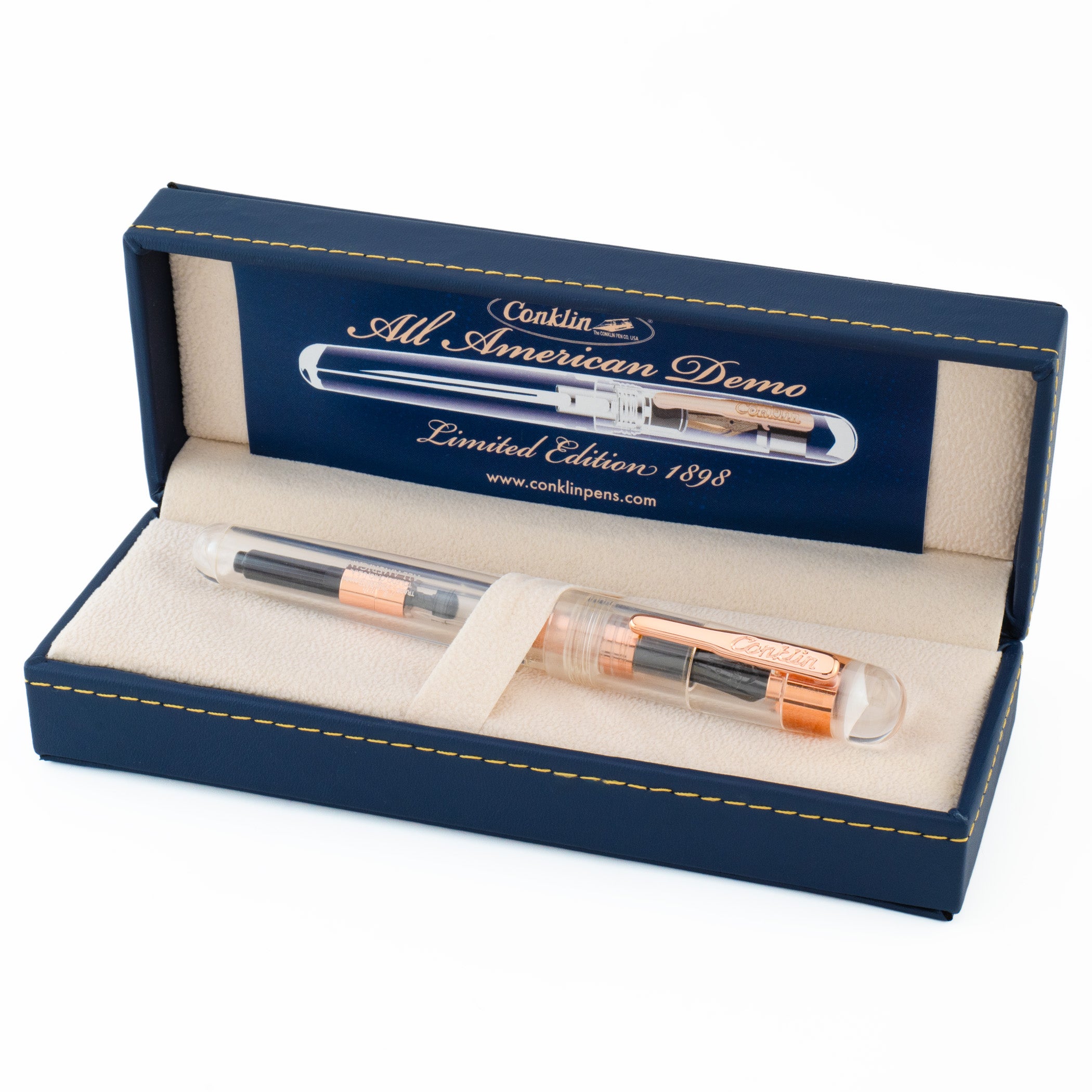 Pluma Fuente Conklin® All American™ Demo Rose Gold LE