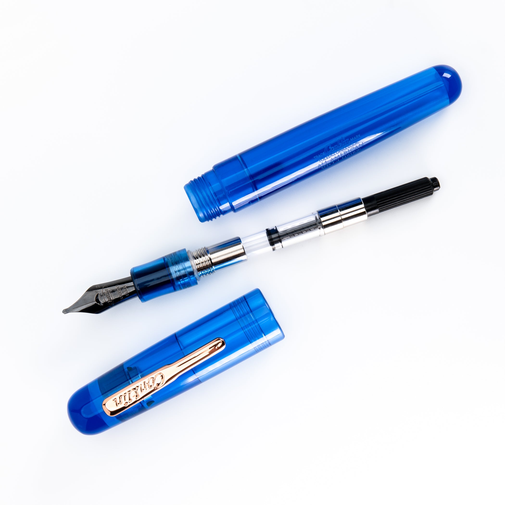 Pluma Fuente Conklin® All American™ Demo Blue