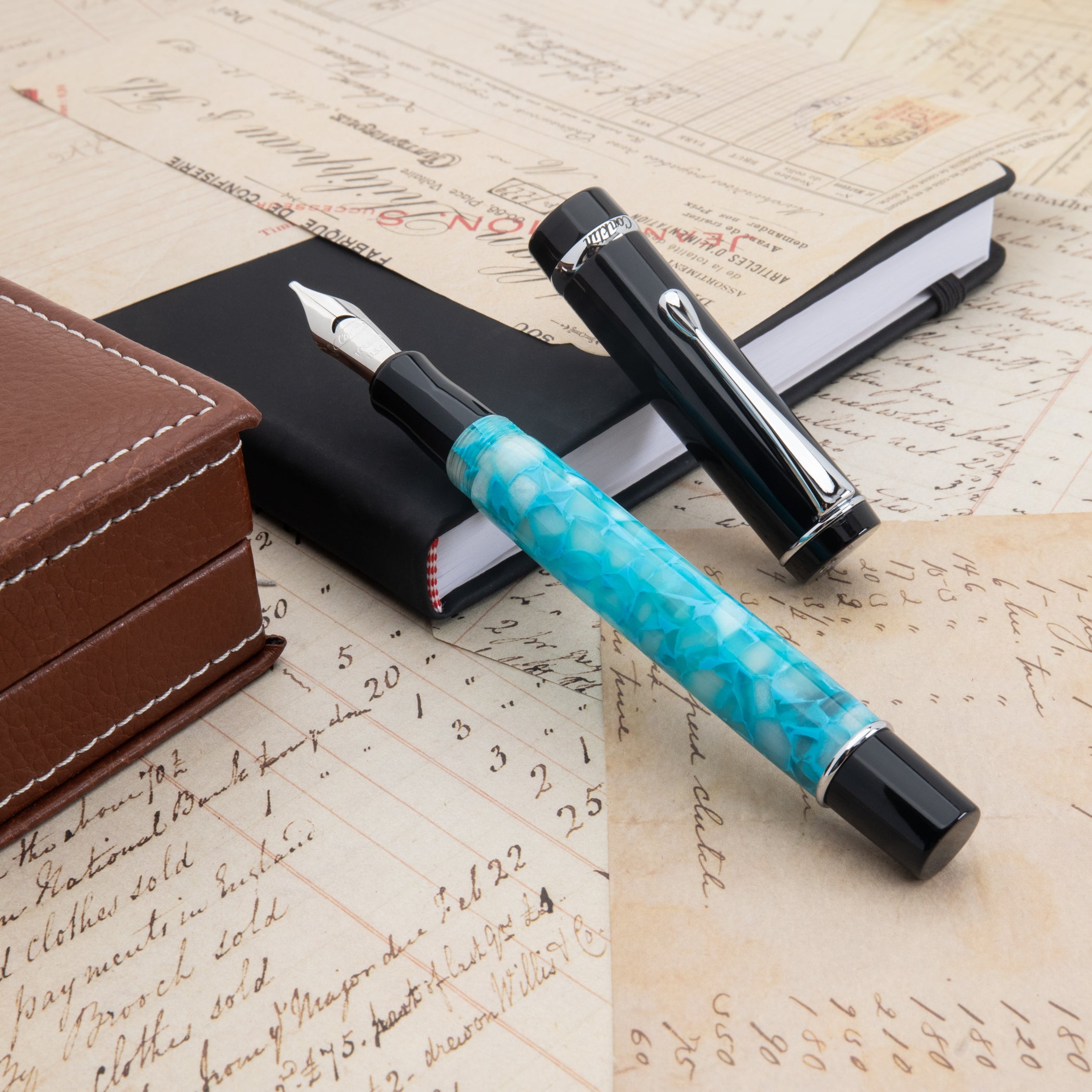 Pluma Fuente Conklin® Duragraph™ Turquoise Nights