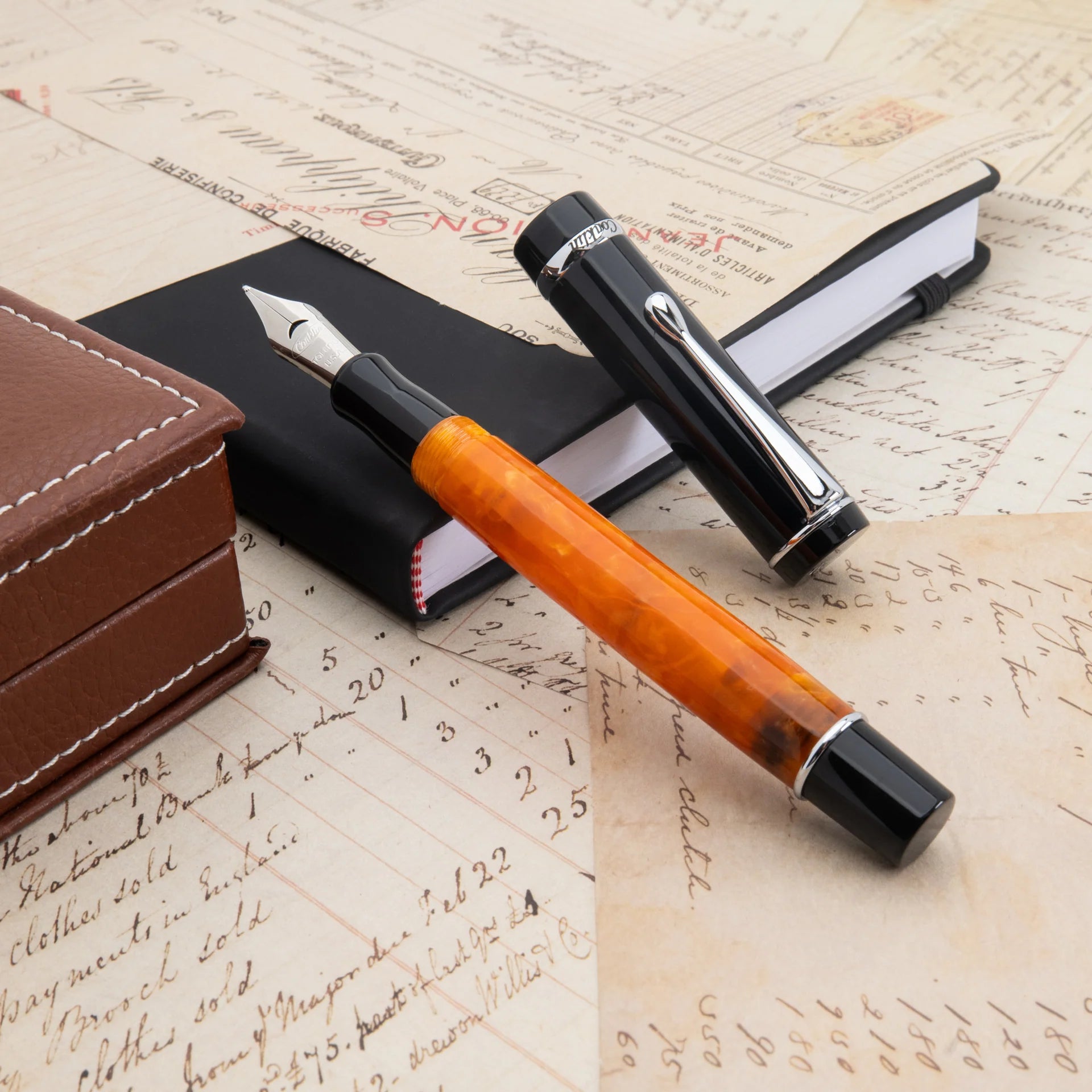 Pluma Fuente Conklin® Duragraph™ Orange Nights