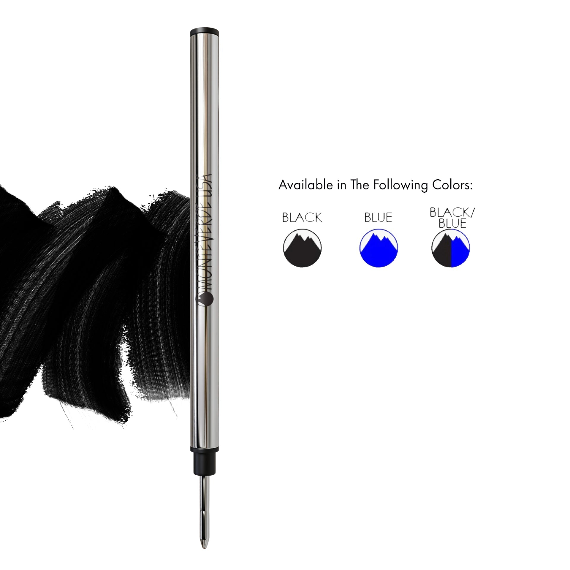 Recambio Rollerball Cerámico Capless Monteverde® compatible con Pelikan® — Punta Media, Pack 2 (K23)