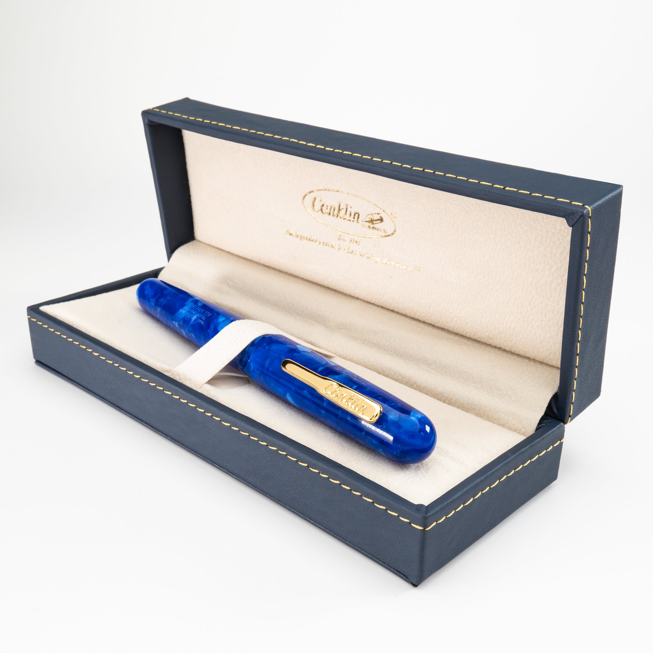 Pluma Fuente Conklin® All American™ Lapis Blue