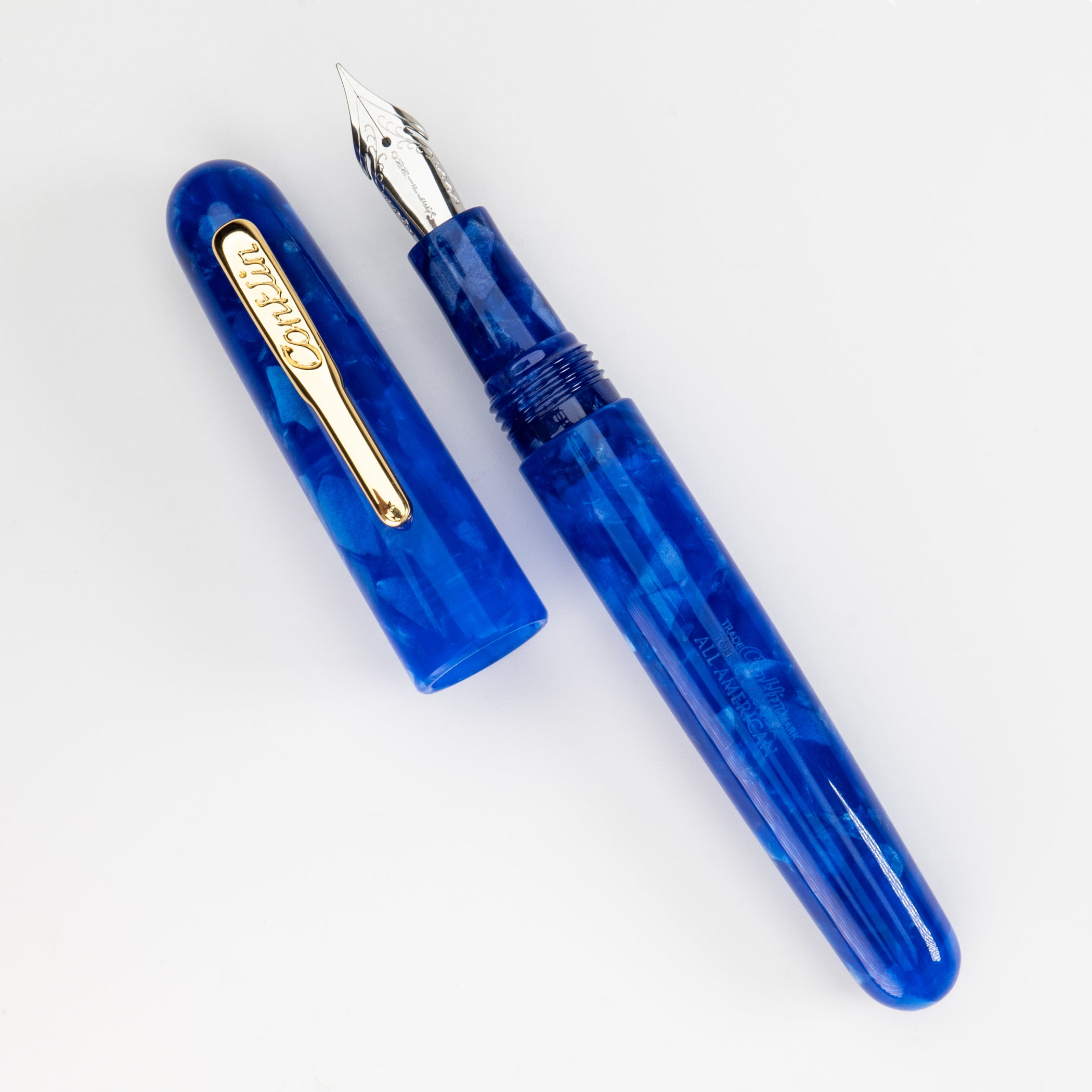 Pluma Fuente Conklin® All American™ Lapis Blue