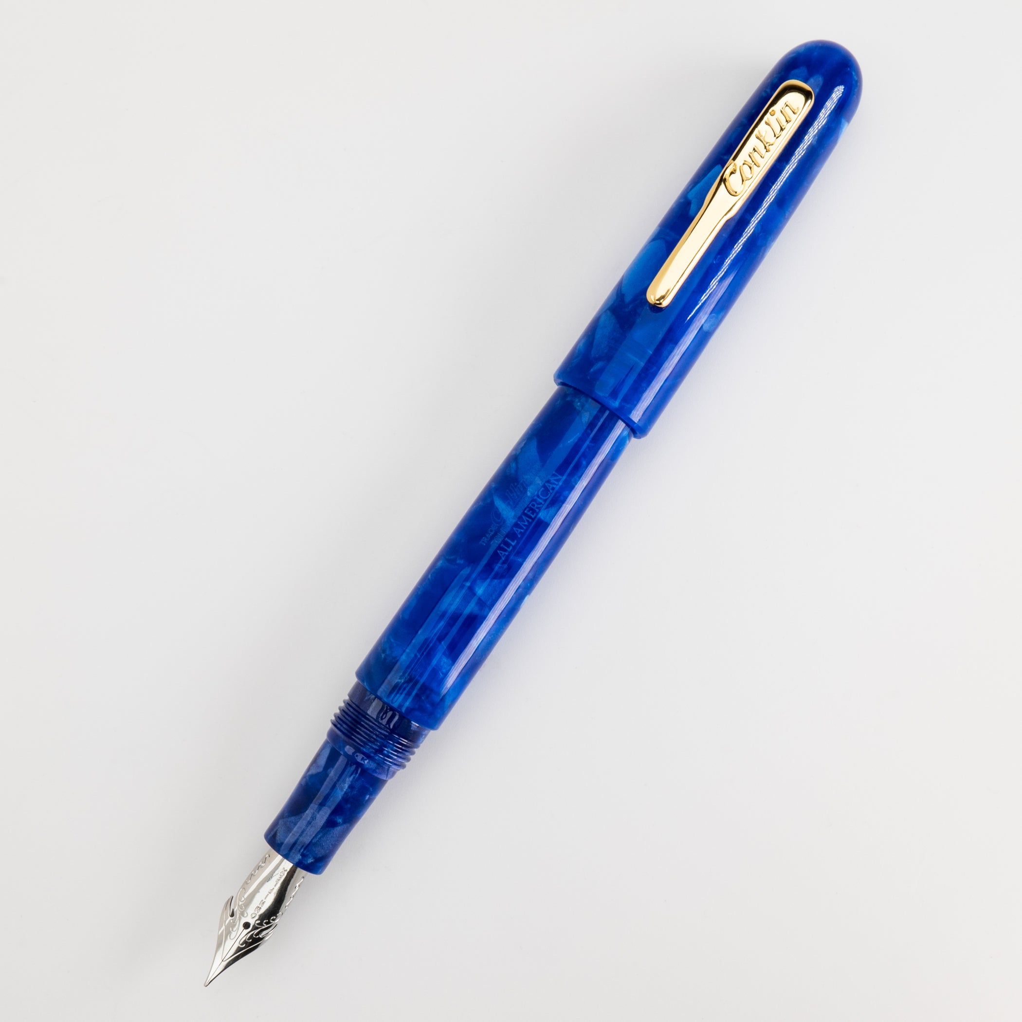 Pluma Fuente Conklin® All American™ Lapis Blue