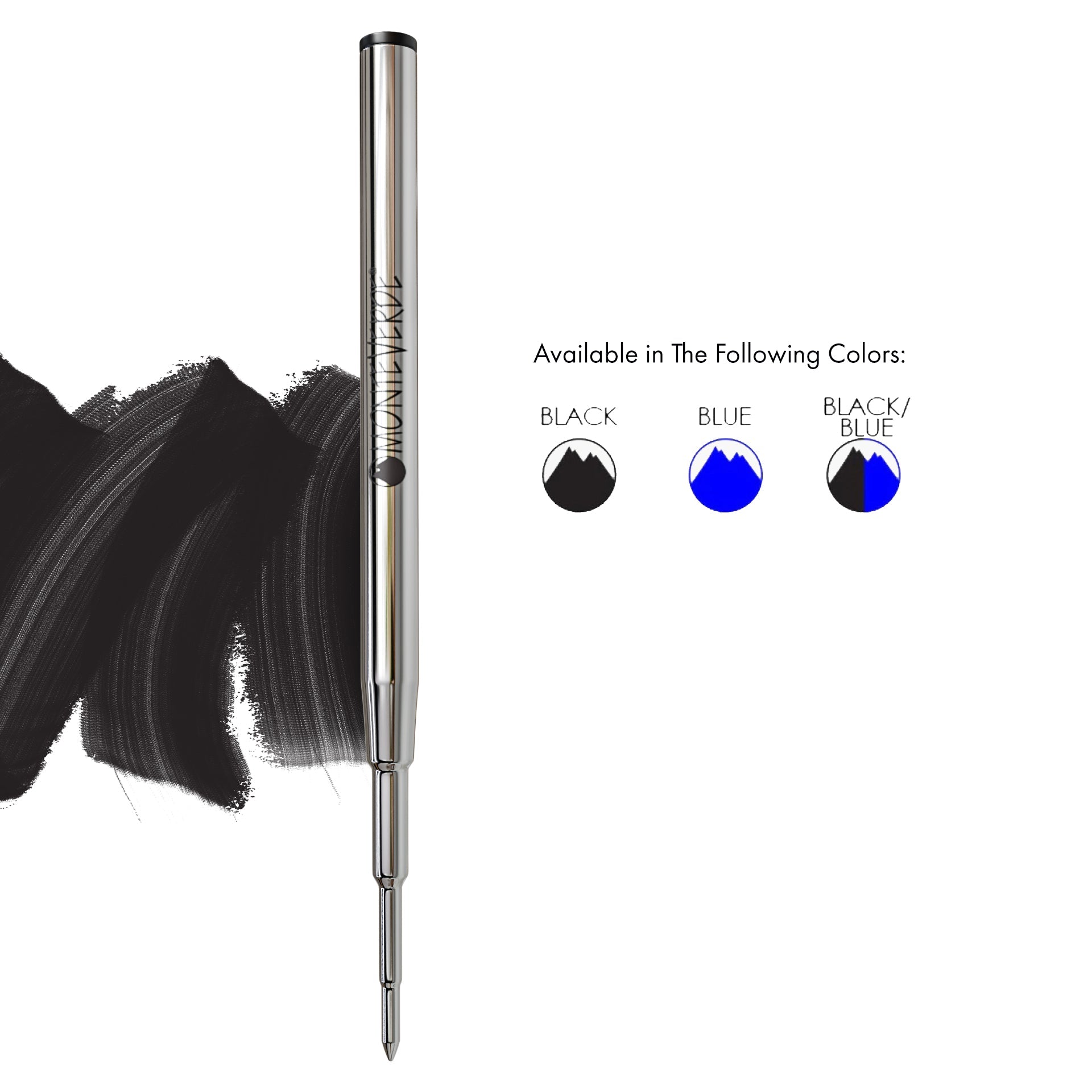 Recambio Soft Roll™ Monteverde USA® compatible con Montblanc® - Punta Ancha, Pack 6 (M14)