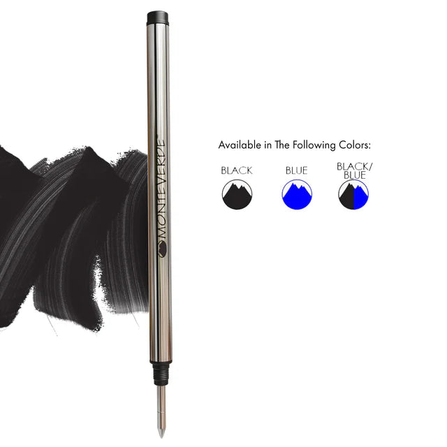 Monteverde® Recambio de Roller para Bolígrafos Montblanc®, Punta Mediana, Paquete de 2, M23