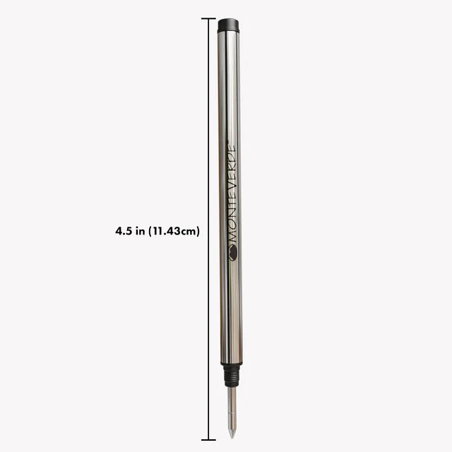 Recambio de roller Monteverde® compatible con bolígrafos roller Montblanc®, punto mediano, paquete de 6, M23