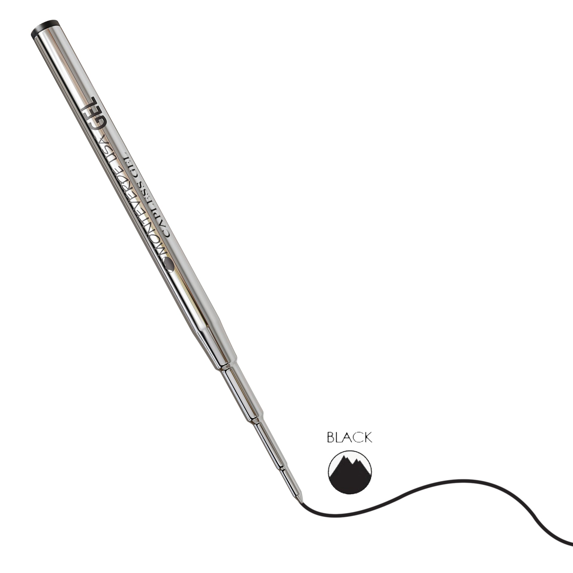 Recambio Gel Capless Monteverde USA® compatible con Montblanc® - Punta Ancha, Pack 6 (M44)
