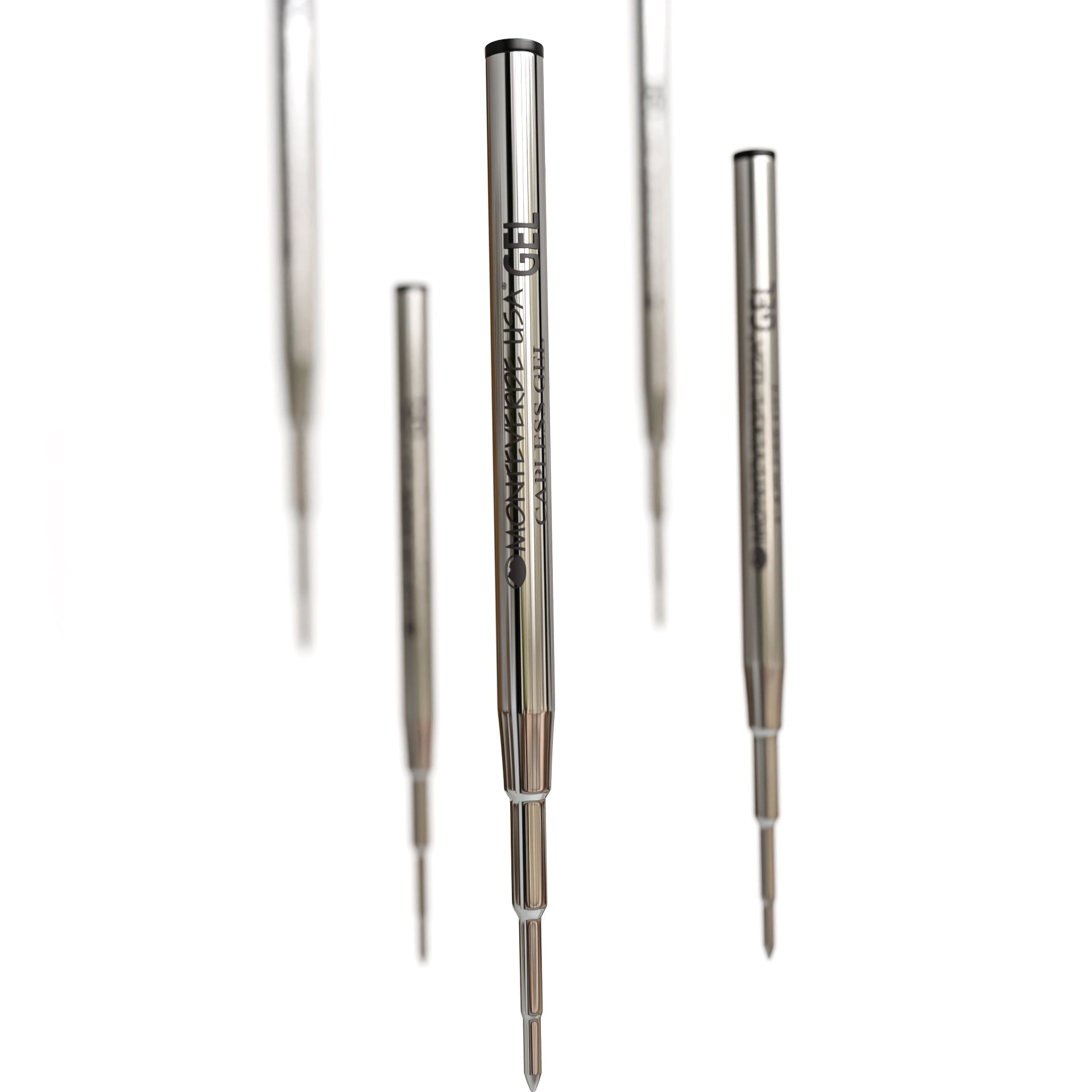 Recambio Gel Capless Monteverde USA® compatible con Montblanc® - Punta Ancha, Pack 2 (M44)