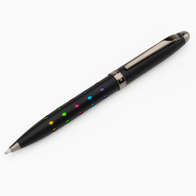 Boligrafo Monteverde USA® Ilusia / Formas Diamante y Detalles Negro Mate/Bronce