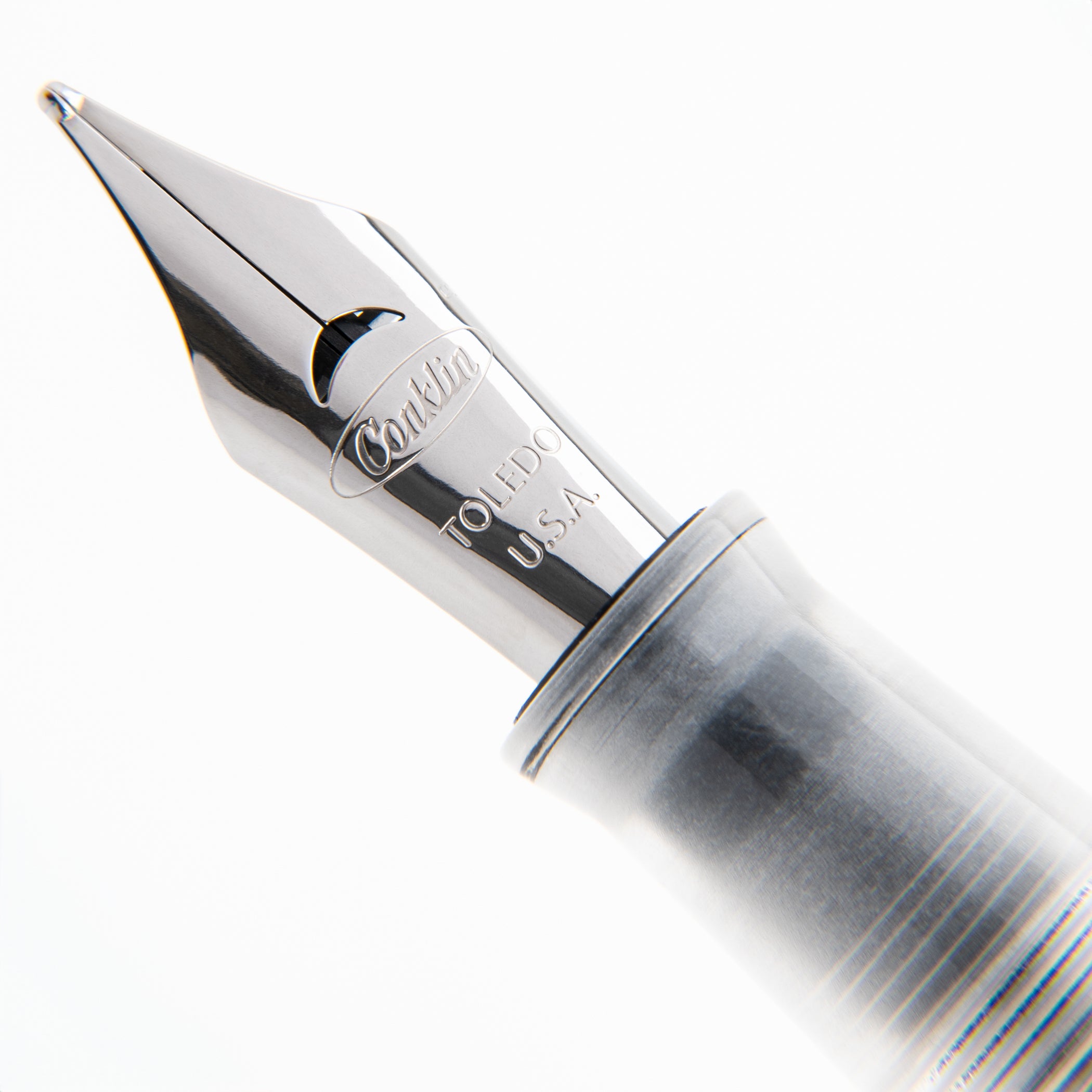 Pluma Fuente Conklin Endura Mark Twain® Clear Rose/Gold