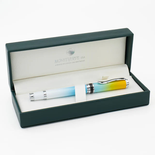 Rollerball Monteverde USA® Innova Ombre Fusion | Bliss Oro/Azul/Blanco