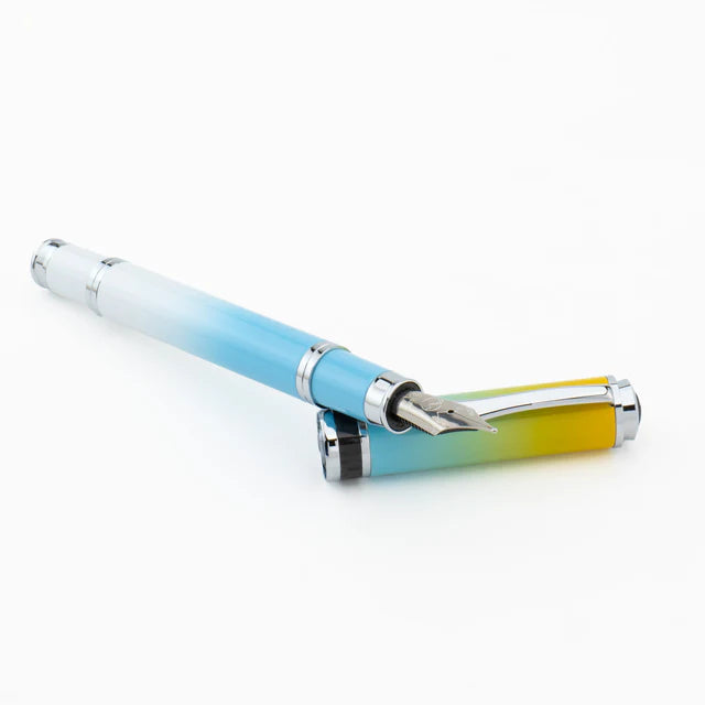 Pluma fuente Monteverde USA® Innova Ombre Fusion | Bliss Oro/Azul/Blanco