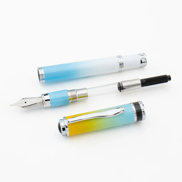 Pluma fuente Monteverde USA® Innova Ombre Fusion | Bliss Oro/Azul/Blanco