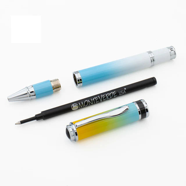Rollerball Monteverde USA® Innova Ombre Fusion | Bliss Oro/Azul/Blanco