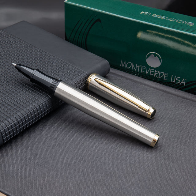 Rollerball Monteverde USA® Aldo Domani Plata Cepillada