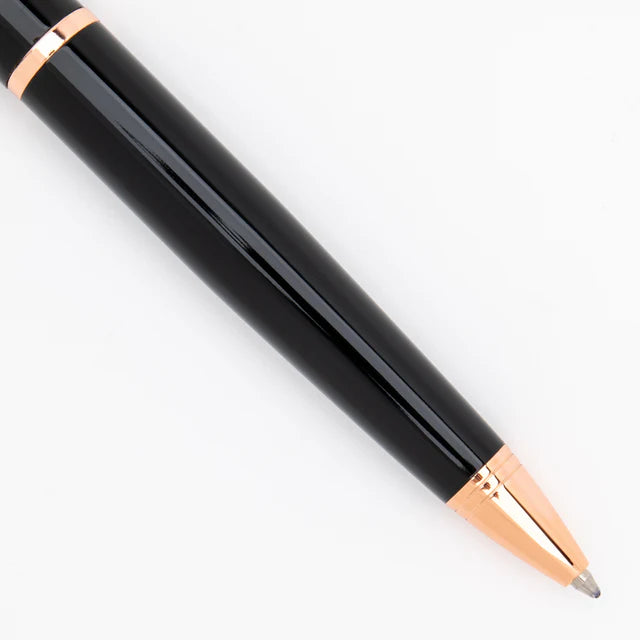 Boligrafo Monteverde USA® Impressa Negra con Oro Rosa