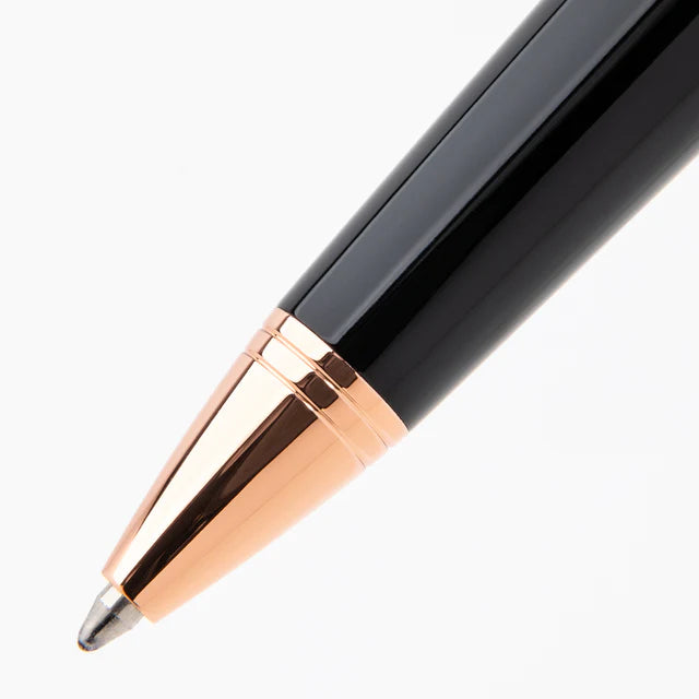 Boligrafo Monteverde USA® Impressa Negra con Oro Rosa