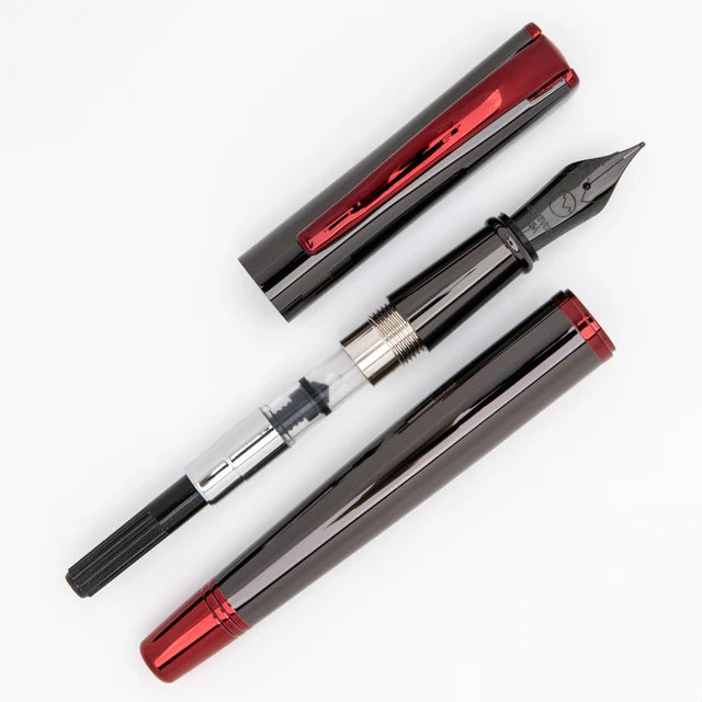 Pluma fuente Monteverde USA® Impressa Bronce con Detalles en Rojo