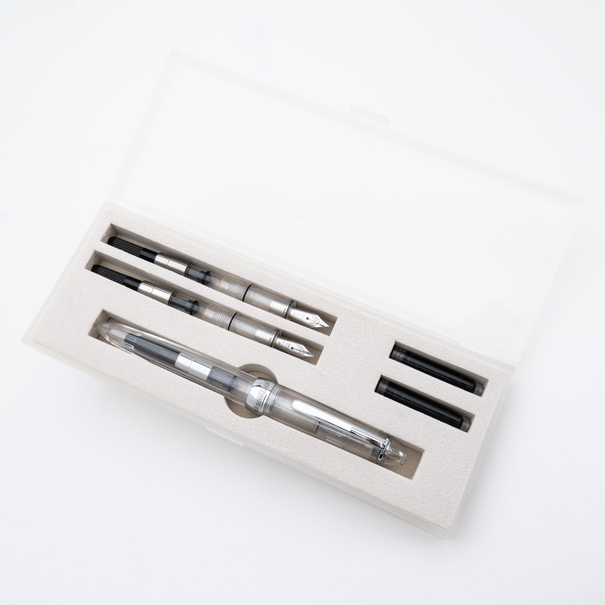 Set Pluma Fuente Monteverde USA® Monza 3 | Cristal (M, F, Flex)