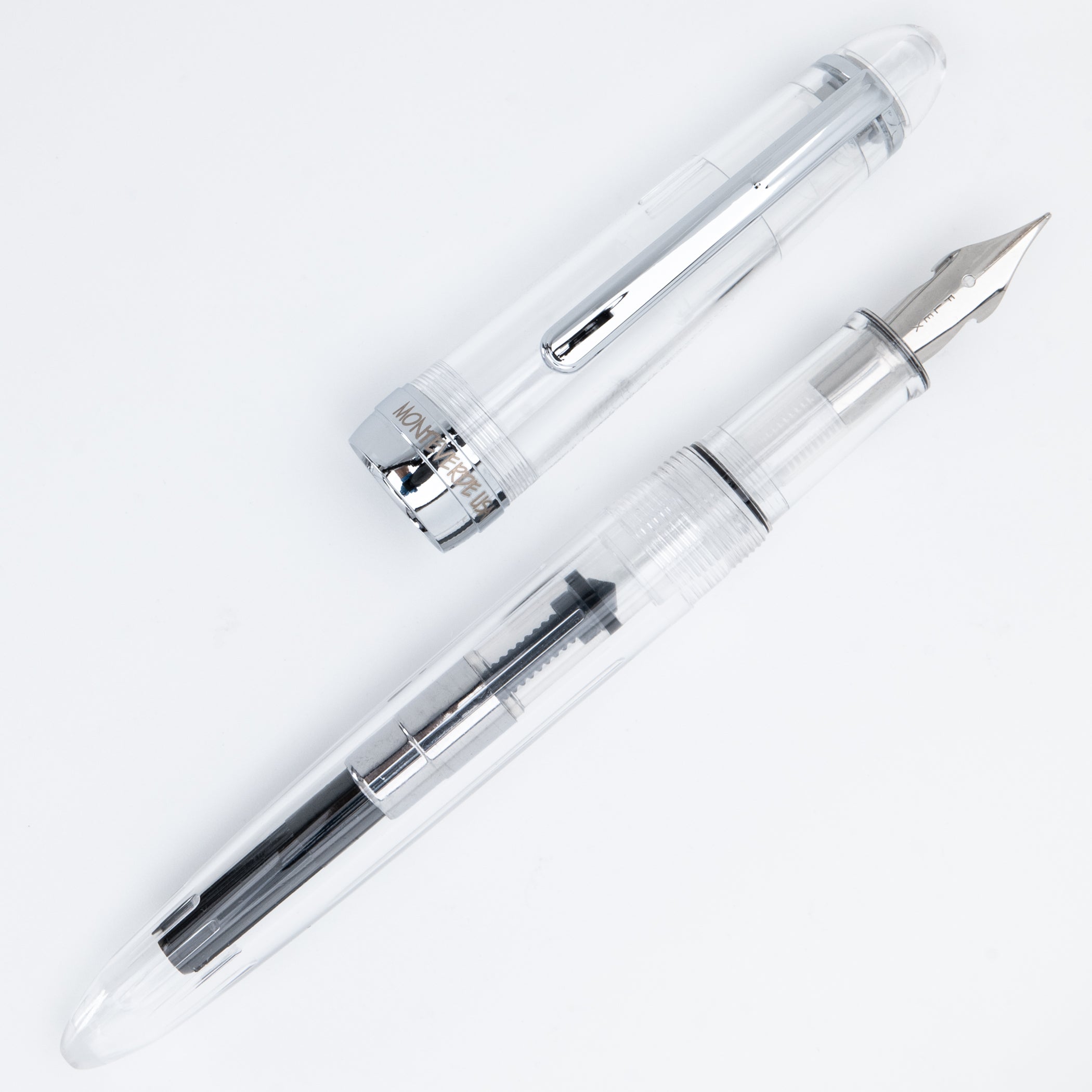 Set Pluma Fuente Monteverde USA® Monza 3 | Cristal (M, F, Flex)