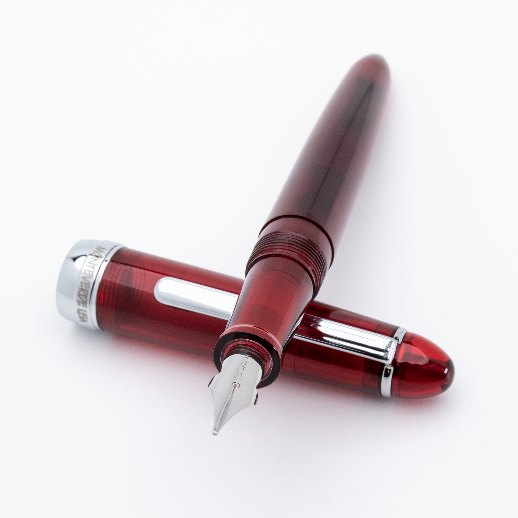Set Pluma Fuente Monteverde USA® Monza 3 | Rojo (M, F, Flex)