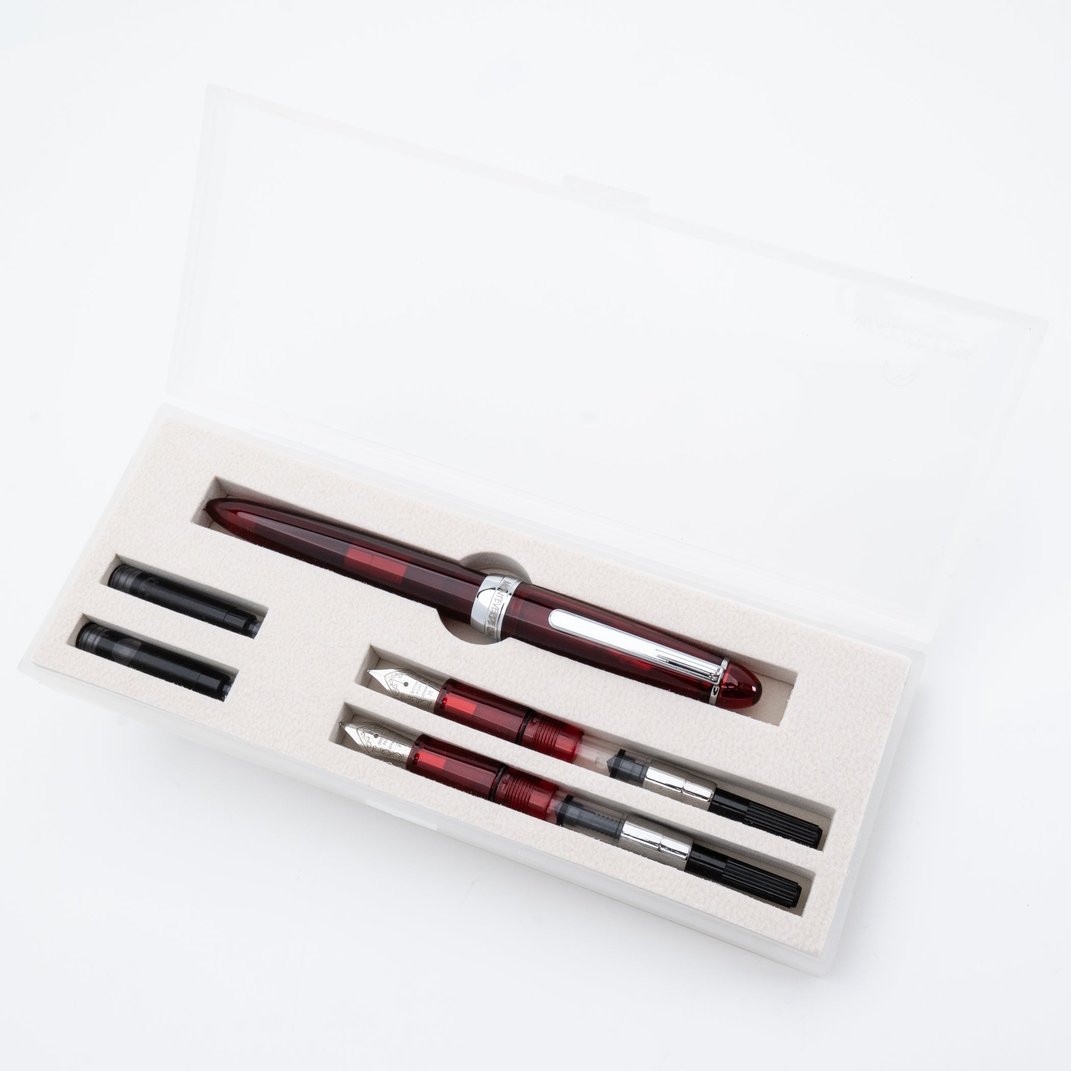 Set Pluma Fuente Monteverde USA® Monza 3 | Rojo (M, F, Flex)