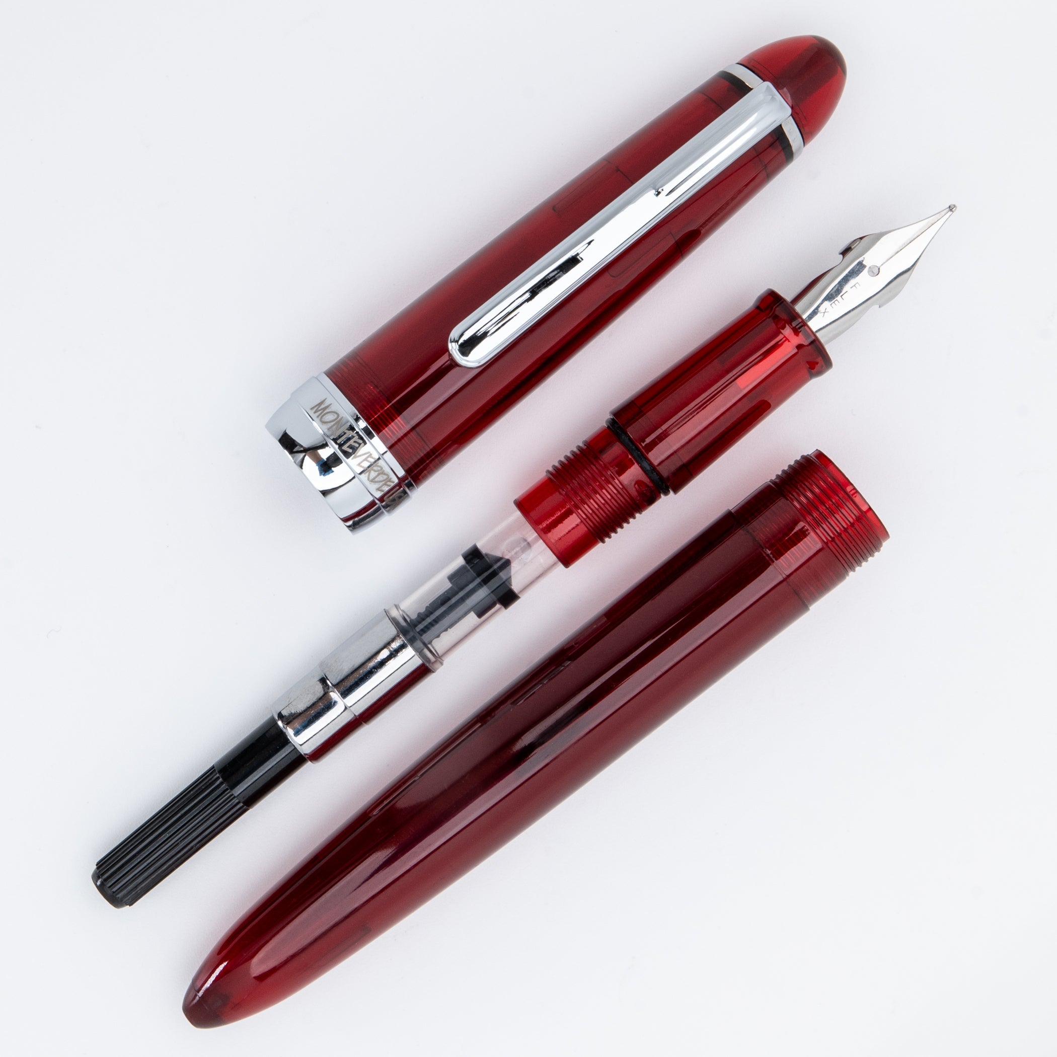 Set Pluma Fuente Monteverde USA® Monza 3 | Rojo (M, F, Flex)