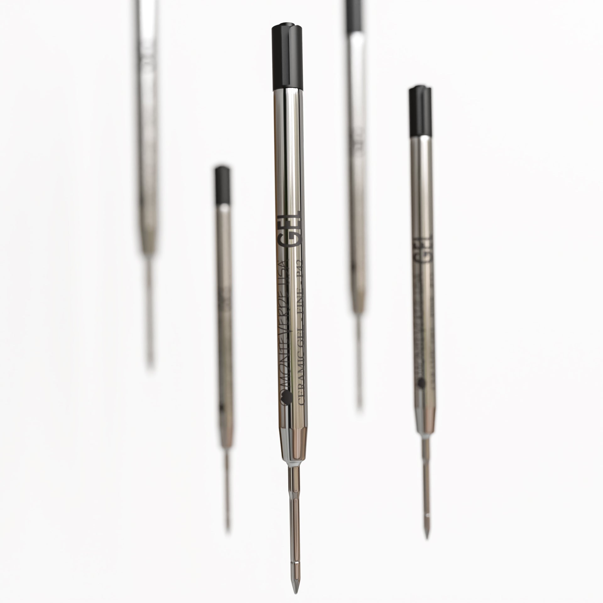 Recambio de Gel Cerámico Capless Monteverde USA® compatible con Parker® — Punta Fina, Pack 2 (P42)