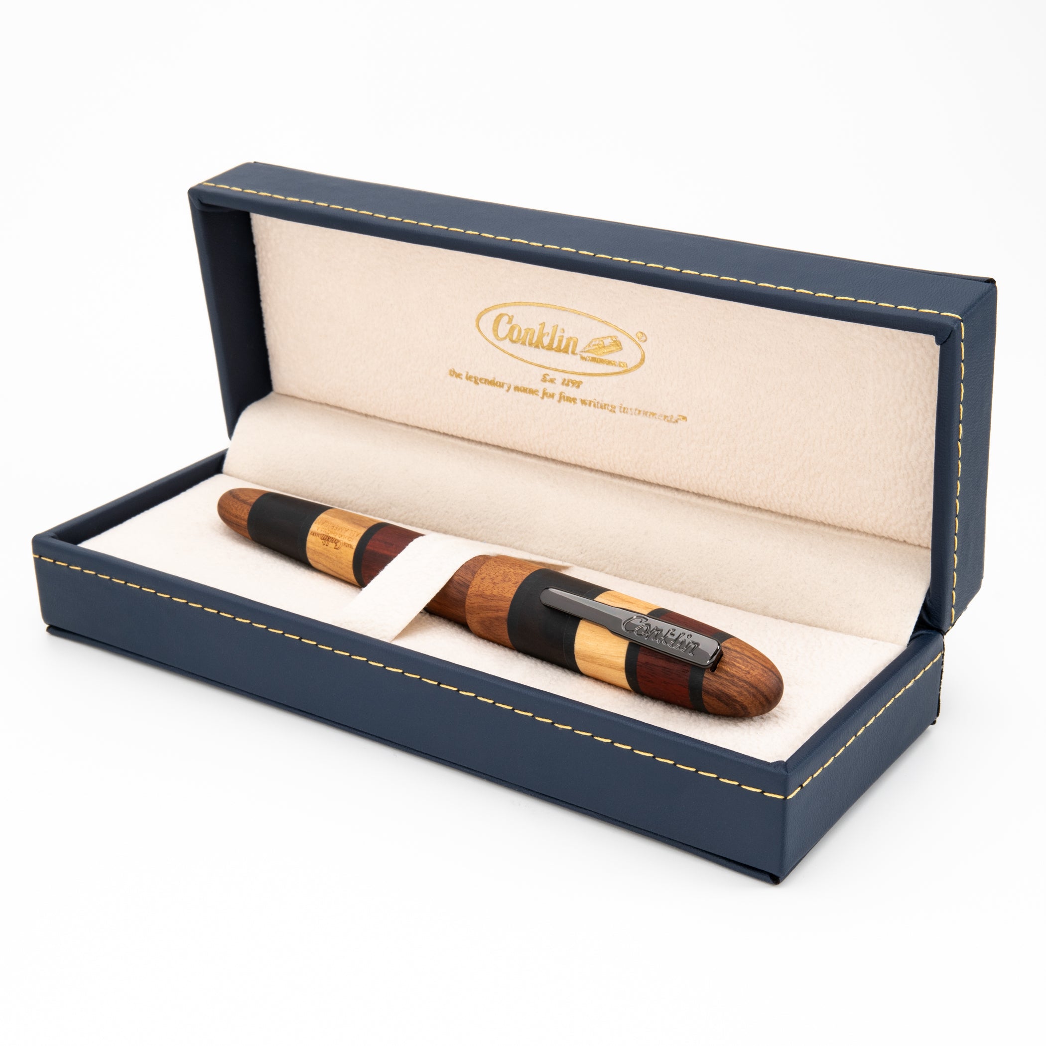 Pluma Fuente Conklin® All American™ Quad Wood LE