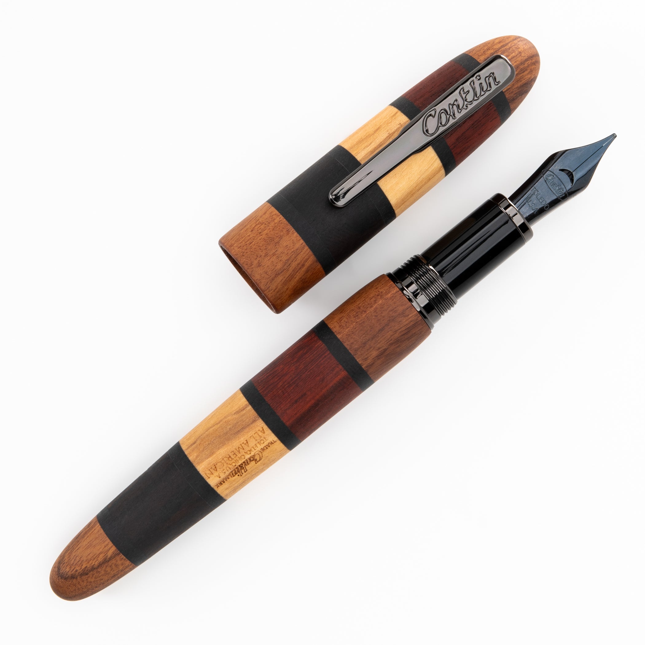 Pluma Fuente Conklin® All American™ Quad Wood LE