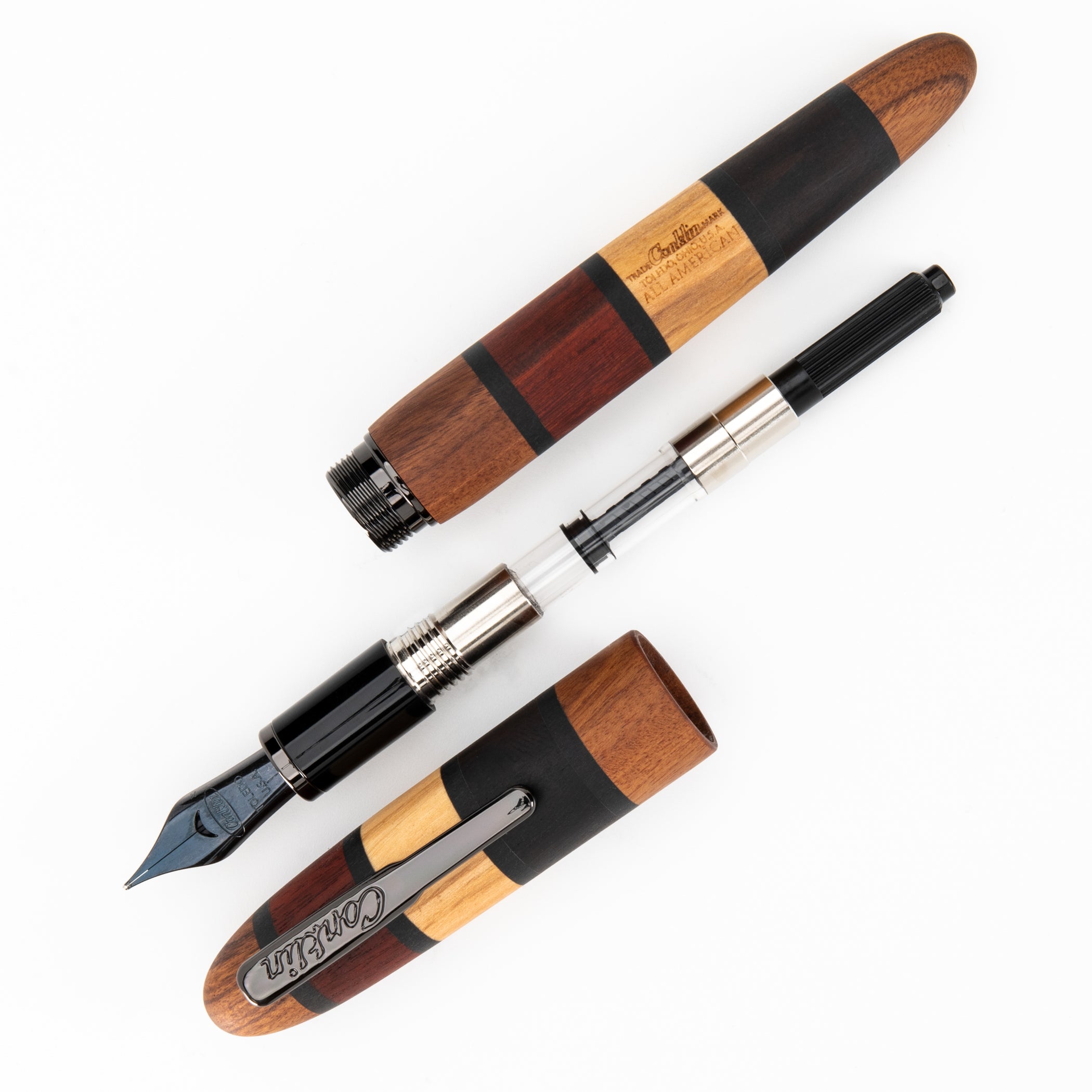 Pluma Fuente Conklin® All American™ Quad Wood LE