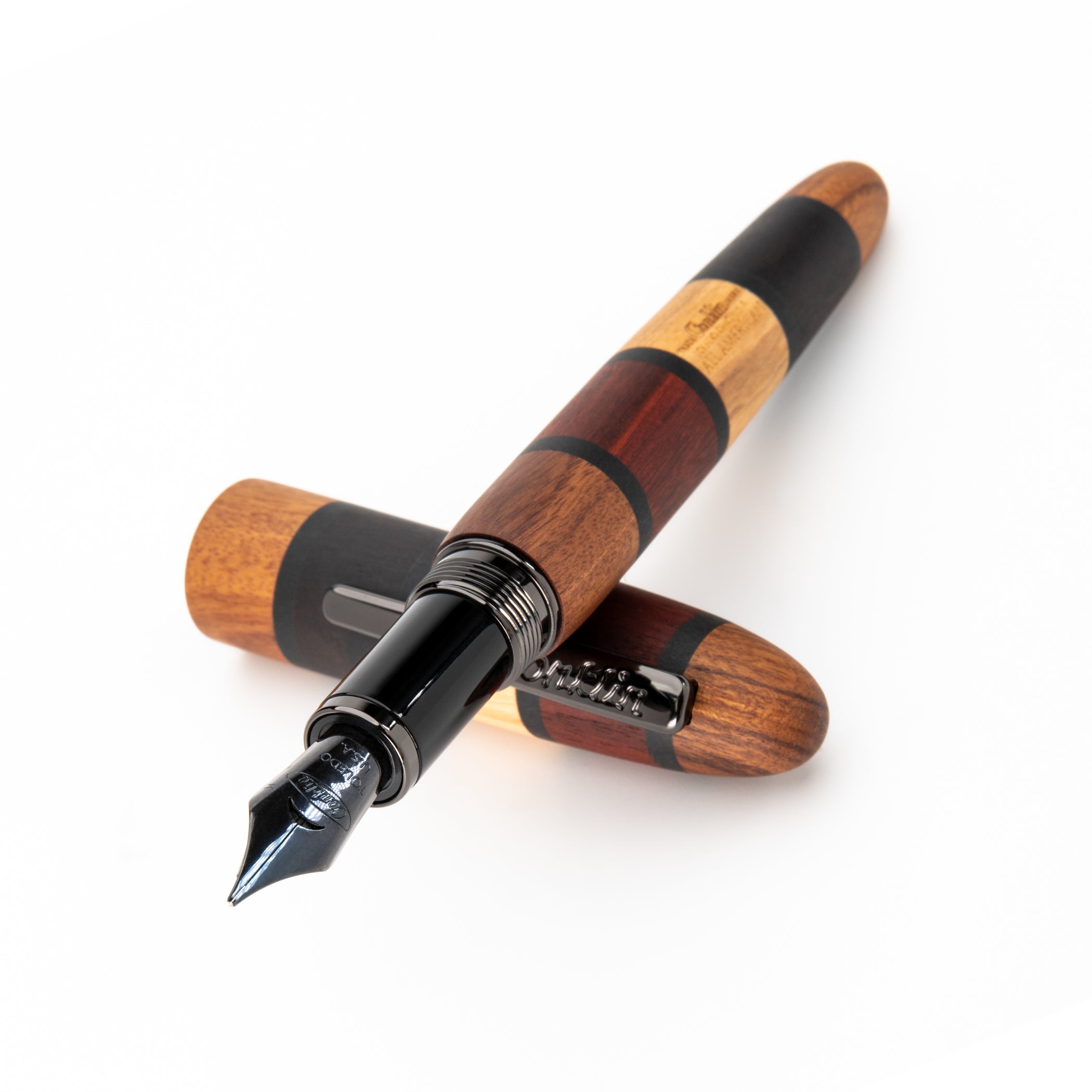 Pluma Fuente Conklin® All American™ Quad Wood LE
