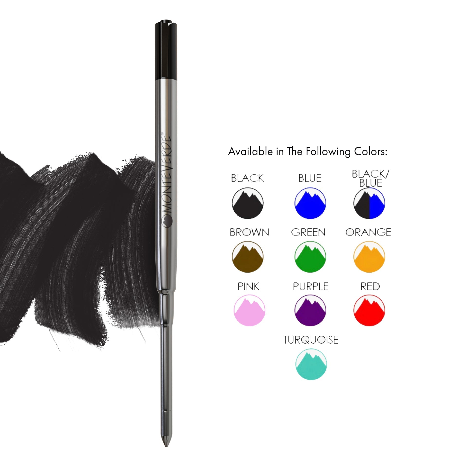 Recambio de Bolígrafo Monteverde USA® compatible con Sheaffer® — Punta Media, Pack 6 (S13)