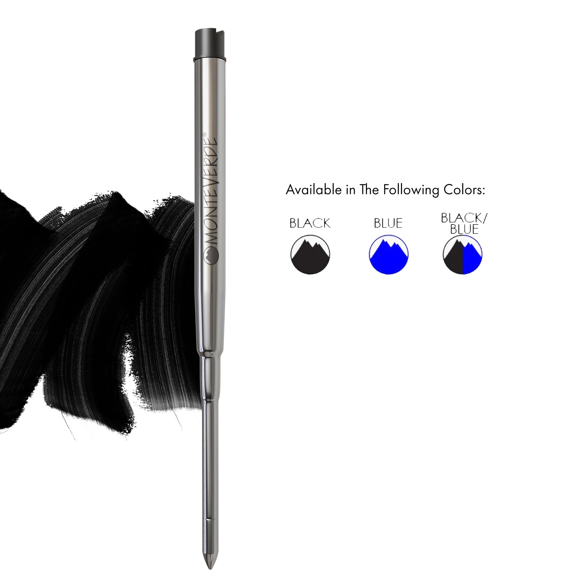 Recambio de Gel Capless Monteverde® compatible con Sheaffer® — Punta Fina, Pack 2 (S42)