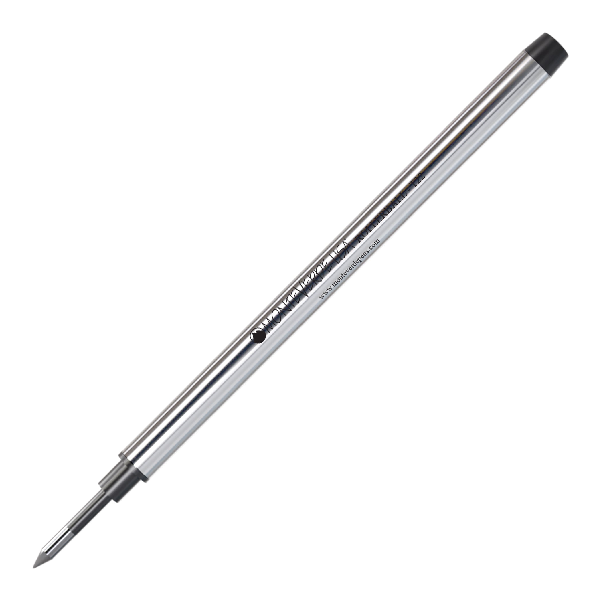 Recambio Rollerball Monteverde USA® compatible con S.T. Dupont® — Punta Fina, Pack 2 (T22)