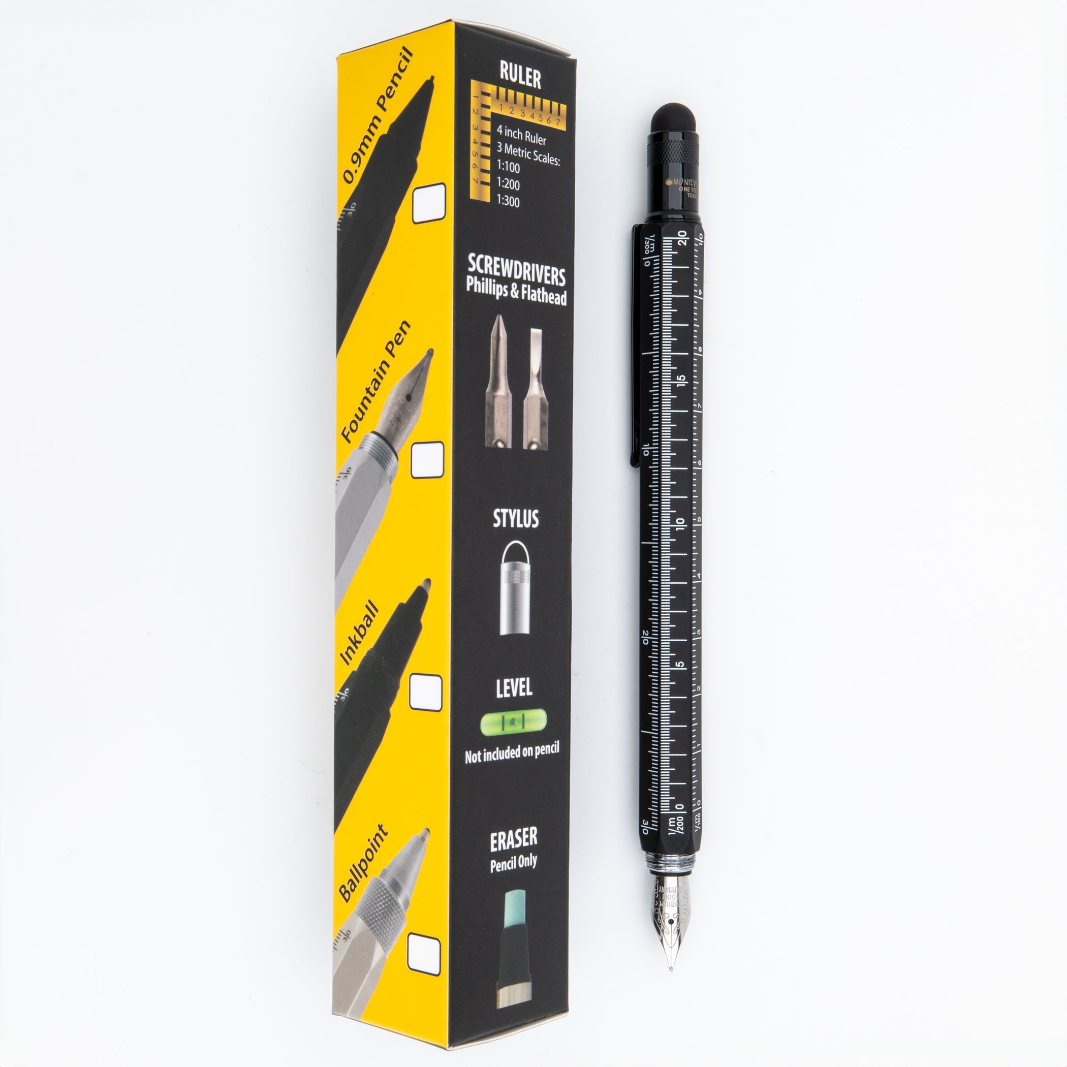 Pluma fuente Monteverde USA® Tool Pen | Negro