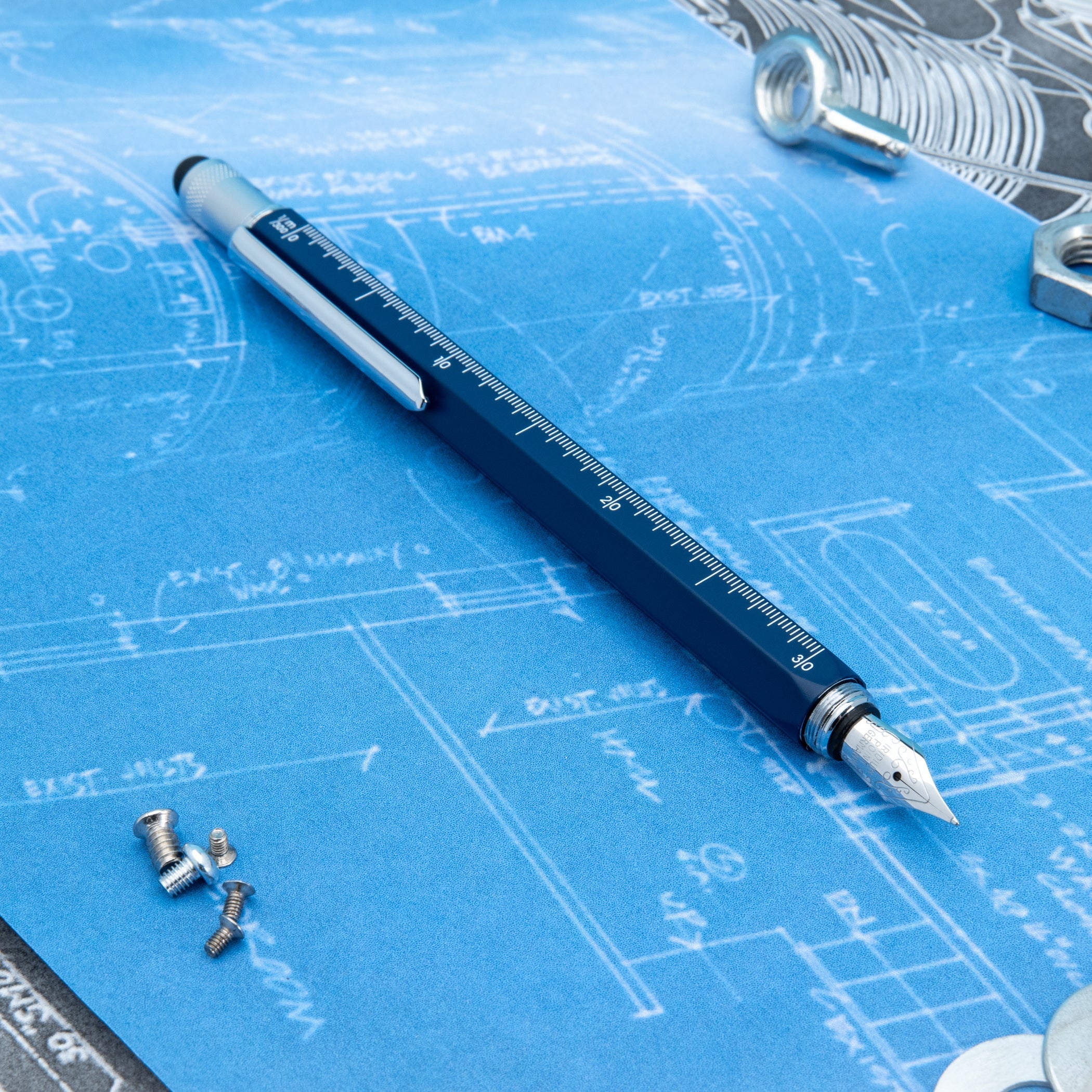 Pluma fuente Monteverde USA® Tool Pen | Azul Marino