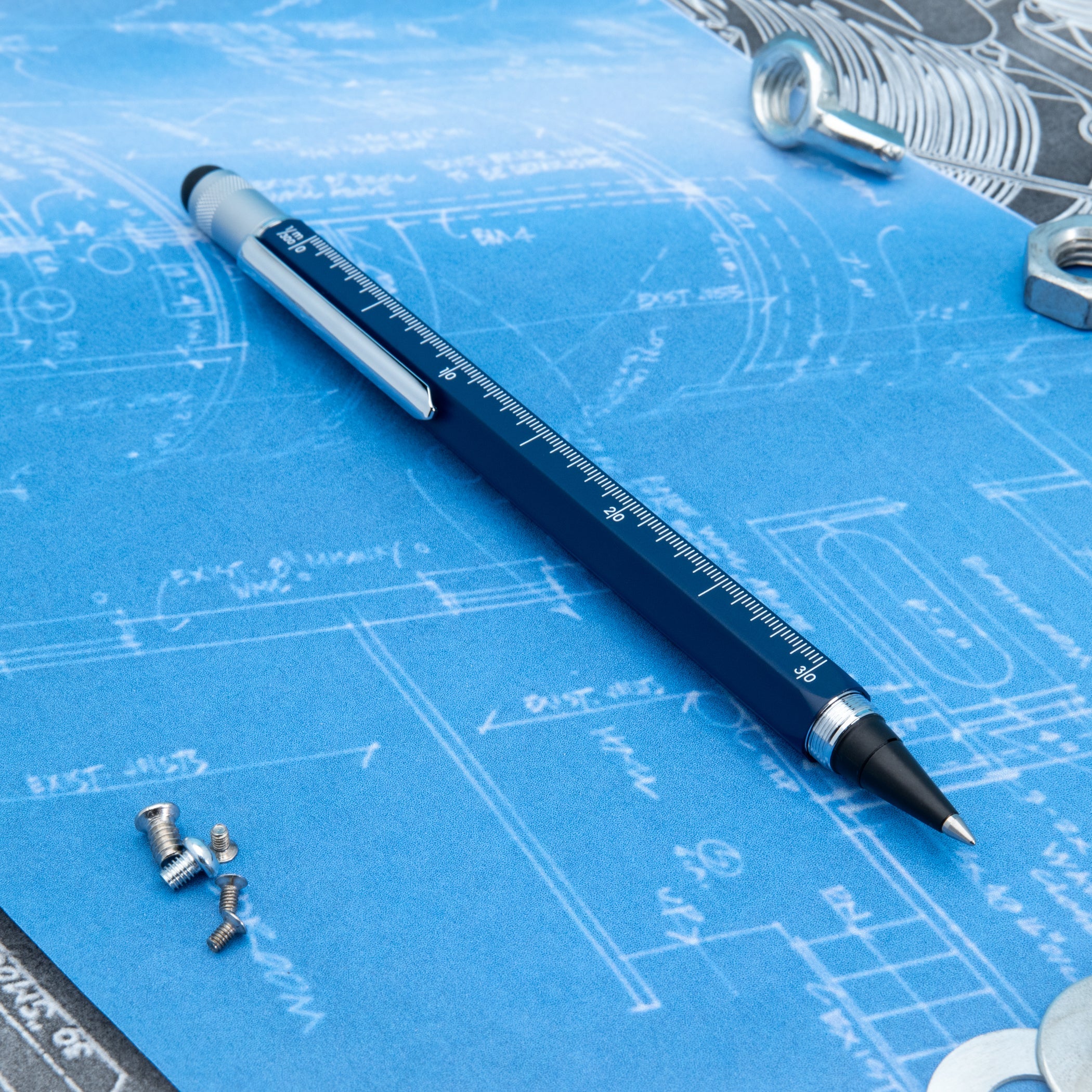 Rollerball de tinta líquida Monteverde USA® Tool Pen | Azul Marino