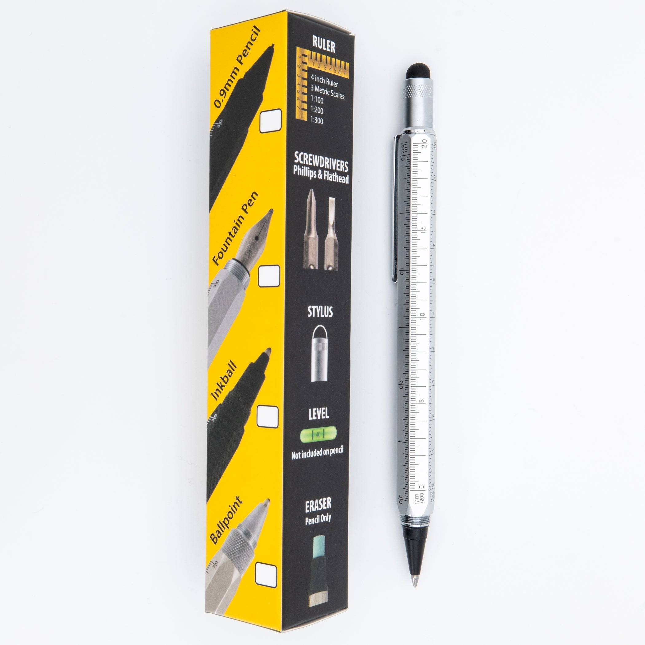 Rollerball de tinta líquida Monteverde USA® Tool Pen | Plata