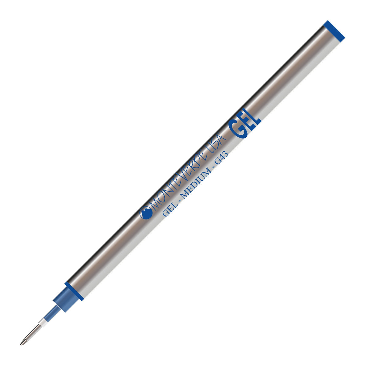 Recambio de Gel Tinta Líquida Monteverde USA® para Rollerball — Punta Media, Pack 2 (G43)