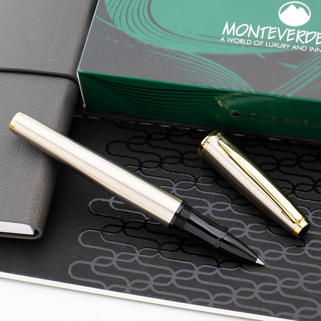 Rollerball Monteverde USA® Aldo Domani Plata Cepillada